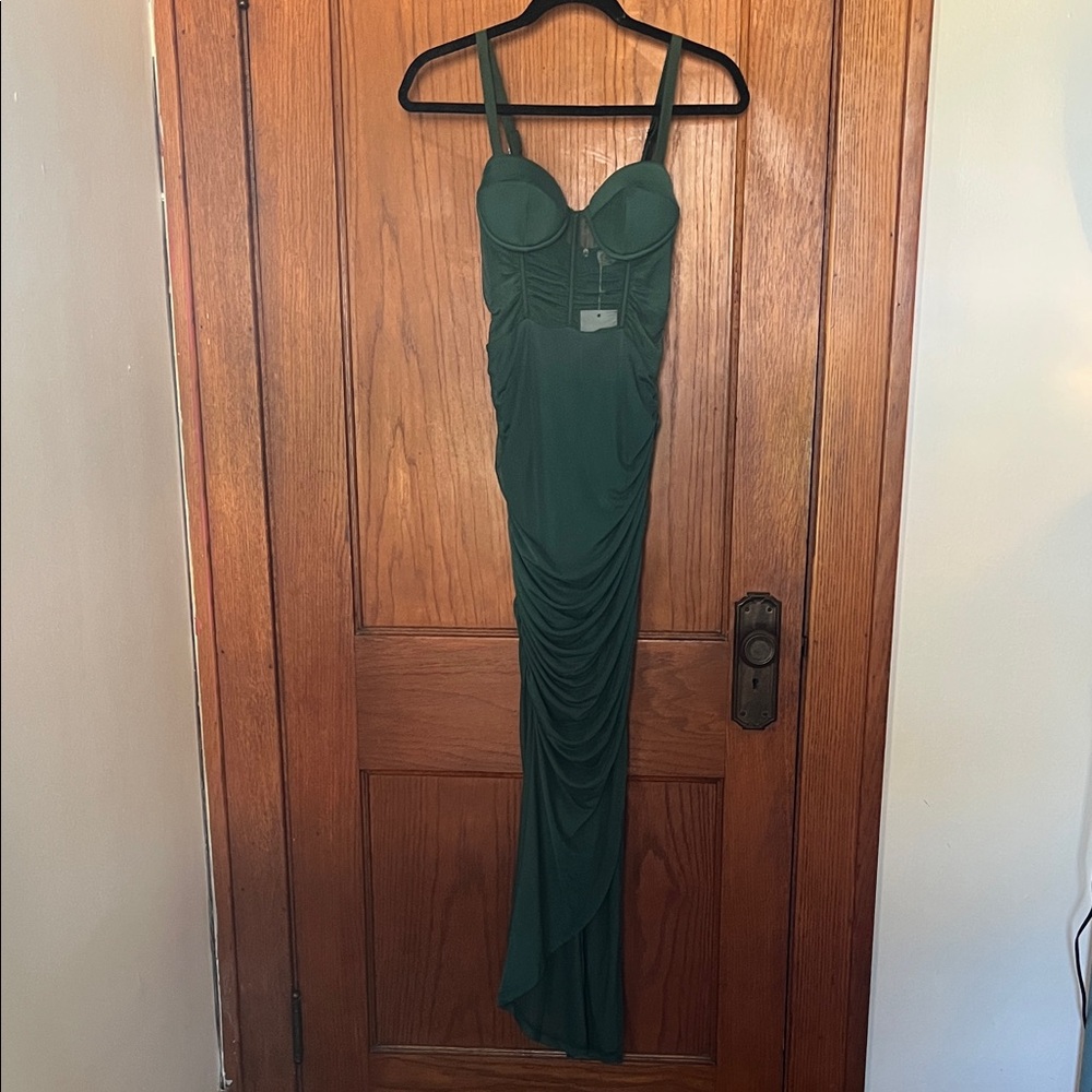 Chic Forest Green Maxi Dress